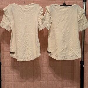 Matilda Jane Just Image Landry Egret Girl's Top. Perfect for twins